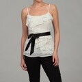 Jessica Simpson Junior's Sleeveless Tiered Ruffle Top
