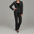 Anne Klein Women's Slate Single Breasted Pant Suit
