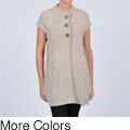 Cullen Women's Cashmere-blend Cap Sleeve Cable Knit Sweater