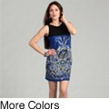 Sangria Women's Paisley Print Sleeveless Dress