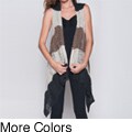 Elan Women's Striped Wool-blend Sleeveless Vest