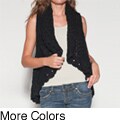 Elan Women's Crocheted Sweater Vest