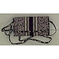 Laura Ashley Quilted Cotton Purple Tri-fold Clutch