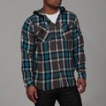Burnside Men's Flannel Hooded Shirt