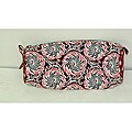 Laura Ashley Red/Black Pinwheel Cosmetic Bag