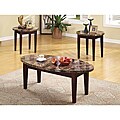Cappuccino Faux Marble Top Coffee Table