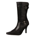 CL by Laundry Women's 'Simile' Black Buckle Boots FINAL SALE