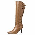 CL by Laundry Women's 'Sweet Heart' Taupe Knee-high Boots FINAL SALE