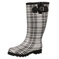 Dirty Laundry Women's 'Raindrop' Black/White Rain Boots