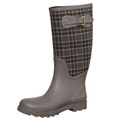 Dirty Laundry Women's 'Rocky Top' Grey/ Grey Plaid Rain Boots