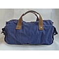 'Voyage' 20-inch Blue Washed Cotton Canvas Duffel Bag