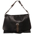 Sondra Roberts Black Leather Shoulder Handbag