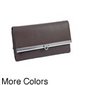 Dasein Faux Leather Flip-clasp Checkbook Wallet