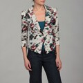 Miss Chievous Junior's Floral Printed French Terry Blazer