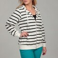 Miss Chievous Junior's Plus Size Stripe Hoodie