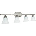 Bright Satin Nickel Four-Light Vanity