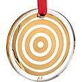 Kosta Boda Gold Circles Glimmer Ornament