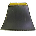 Hard Back Rectangle Black Shade with Gold Lining