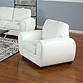 Acme White Bonded Leather Chair