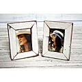 Set of 2 Boat Wood White Photo Frames (Thailand)