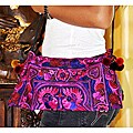 Cotton Leyla 'Pink' Purse (Thailand)