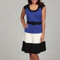 Spense Women's Cobalt Colorblock Dress