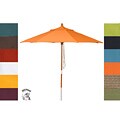 PHAT TOMMY 9 Foot Pacifica Fabric Marenti Wood Market Patio Umbrella