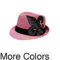 Milani Fleur De Lis Rhinestone Fedora