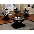 Black Finish 3-piece Occasional Table Set