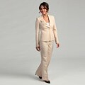 Anne Klein Women's Ruffle Lapel Pant Suit
