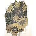 Selection Privee Paris EMMA Black Camel' Embroidered Wool Shawl