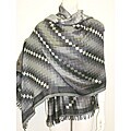 Selection Privee Paris Silk Plaid Shawl Wrap
