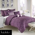 Nicole Miller City Square Blackberry King-size Coverlet