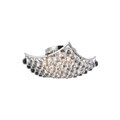 Chrome 4-Light Crystal Drop Chandelier
