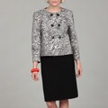 John Meyer Women's Double-breasted Jacket Skirt Suit