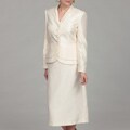 John Meyer Women's Five-button Beaded Skirt Suit