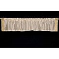 Set of 2 Cream Sari Fabric Decorative Valances (India)