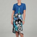 Julian Taylor Women's Spanish Blue Jacket Dress