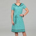 Danny & Nicole Women's Black/ Turquoise Dress