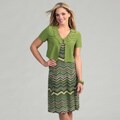 Julian Taylor Women's Citrine Green 2-piece Dress