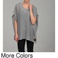 Dolled Up Junior's Sleeveless Oversized Hooded Sweater