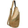 Ameribag Brown Cotton Canvas Back Sling Bag