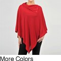 AnnaLee and Hope Women's 3-Button Envelope Collar Poncho