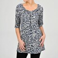AnnaLee and Hope Women's Printed Jersey Knit Top
