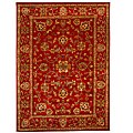 Hand-Tufted Tempest Red/Gold Area Rug (8' x 11')