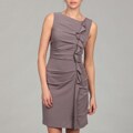 Suzi Chin Women's Ruffled Sleeveless Dress