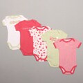Calvin Klein Newborn Girl's Pink/ Green Bodysuit (Set of 5)