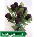 Lang's Chocolates One-Dozen Milk Chocolate Long Stem Roses