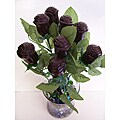 Lang's Chocolates One-dozen Long Stem Dark Chocolate Roses