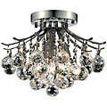 Elegant Lighting 4-light Chrome Flush-Mount Chandelier